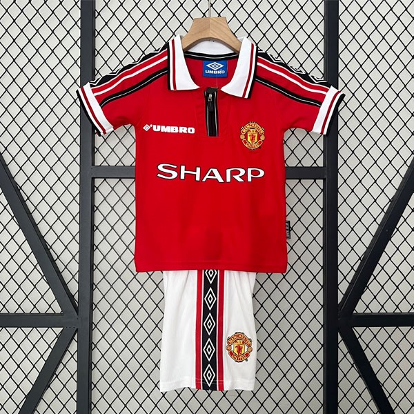 Camiseta Manchester United 1ª Retro Niño 1998 1999
